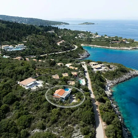别墅 Lioniskari Seaviews - Paxoi's Private Pool Oasis *
